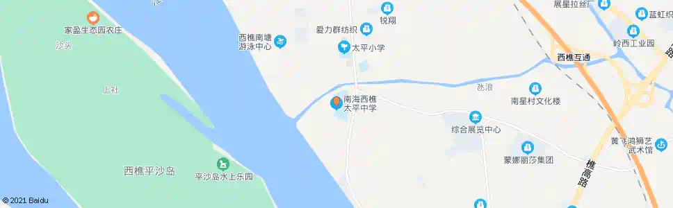 佛山太平中学_公交站地图_佛山公交_妙搜公交查询2025