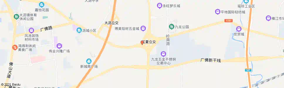 佛山江夏村_公交站地图_佛山公交_妙搜公交查询2025