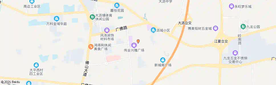 佛山大沥商业步行街(广佛路)_公交站地图_佛山公交_妙搜公交查询2025