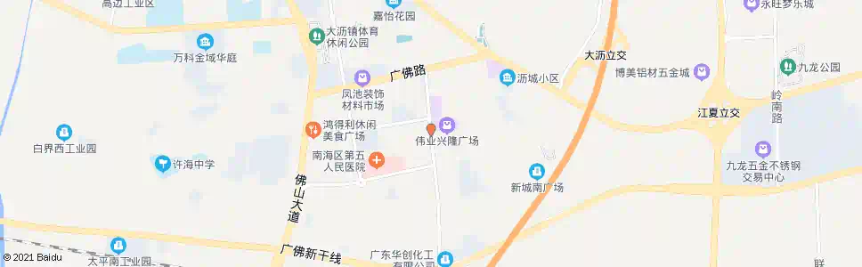 佛山金雅轩世纪广场_公交站地图_佛山公交_妙搜公交查询2025