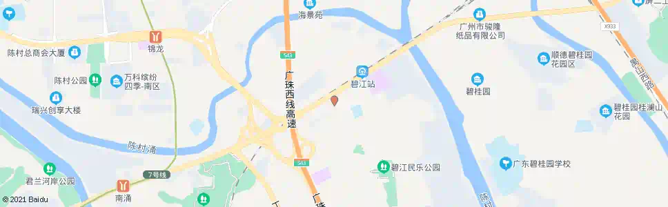 佛山碧江路口_公交站地图_佛山公交_妙搜公交查询2025