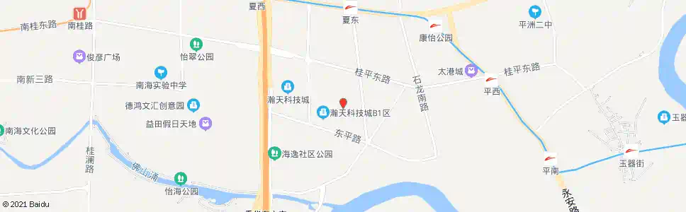 佛山平西工业区_公交站地图_佛山公交_妙搜公交查询2025