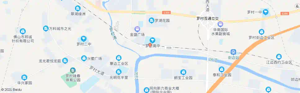 佛山寨边_公交站地图_佛山公交_妙搜公交查询2025