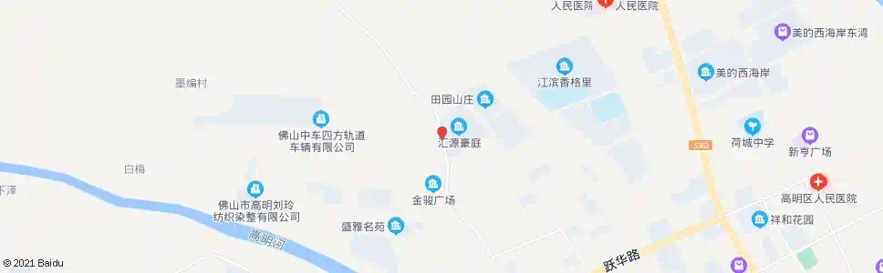 佛山汇源豪庭后门_公交站地图_佛山公交_妙搜公交查询2025