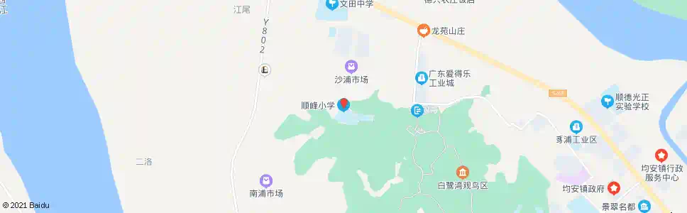 佛山顺峰小学_公交站地图_佛山公交_妙搜公交查询2025