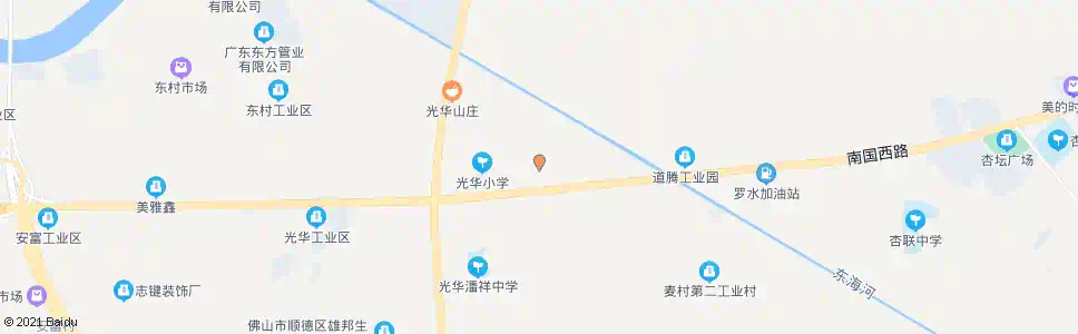 佛山光华村委会路口(德彦大道)_公交站地图_佛山公交_妙搜公交查询2025
