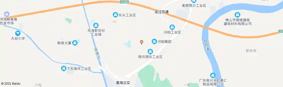 佛山东头工业区_公交站地图_佛山公交_妙搜公交查询2025