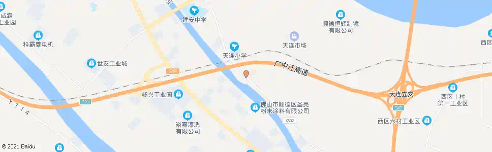 佛山天连大道口_公交站地图_佛山公交_妙搜公交查询2025