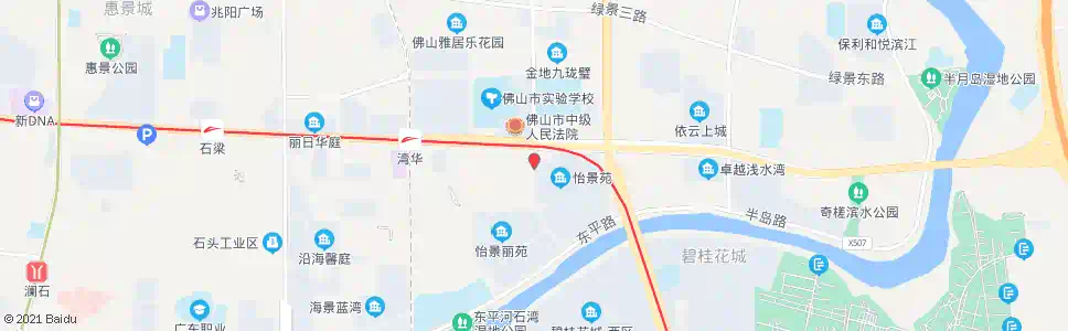 佛山怡景苑_公交站地图_佛山公交_妙搜公交查询2025