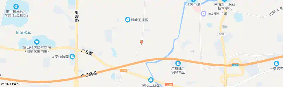 佛山颜峰人和村_公交站地图_佛山公交_妙搜公交查询2025