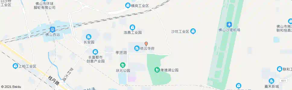 佛山雅二村_公交站地图_佛山公交_妙搜公交查询2025