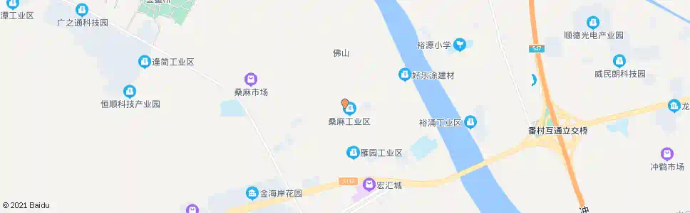 佛山桑麻工业区_公交站地图_佛山公交_妙搜公交查询2025