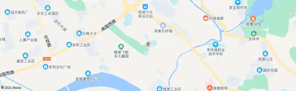佛山凤城中学_公交站地图_佛山公交_妙搜公交查询2025