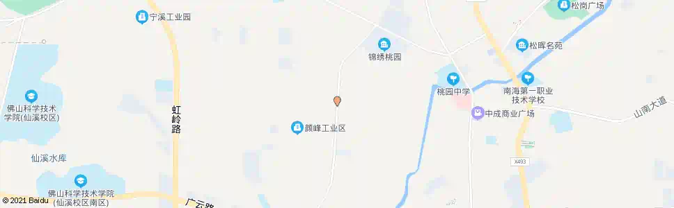 佛山颜峰大道北_公交站地图_佛山公交_妙搜公交查询2025