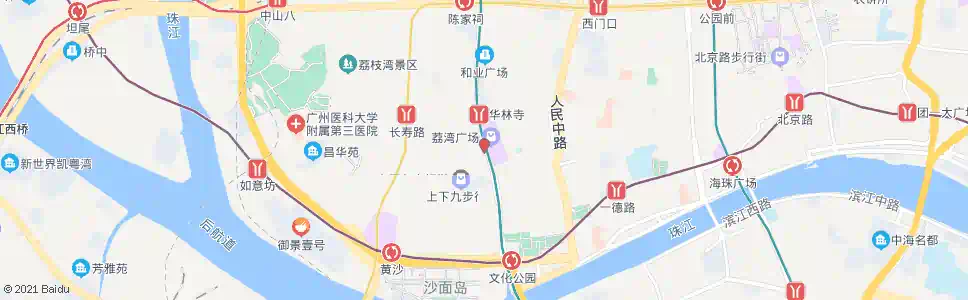 佛山康王路总站(上下九)_公交站地图_佛山公交_妙搜公交查询2025