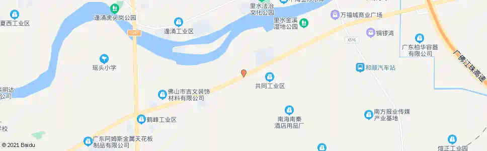 佛山山脚村路口_公交站地图_佛山公交_妙搜公交查询2025