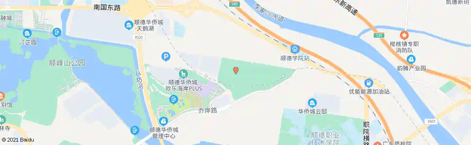 佛山逢沙小学_公交站地图_佛山公交_妙搜公交查询2025