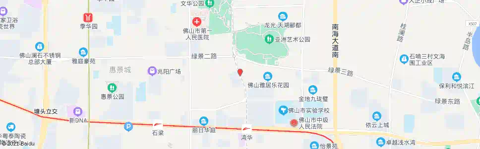 佛山文华路南_公交站地图_佛山公交_妙搜公交查询2025