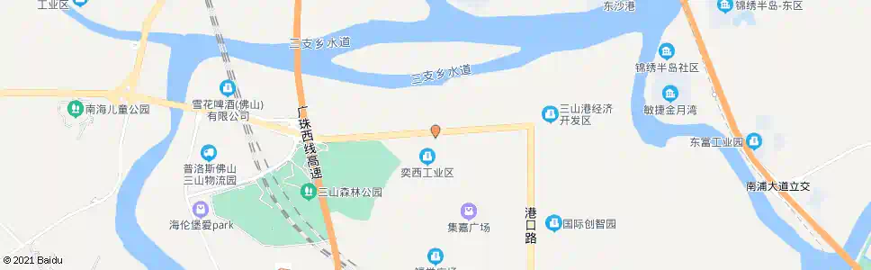 佛山奕西_公交站地图_佛山公交_妙搜公交查询2025