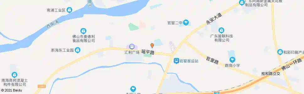 佛山枫景居亭_公交站地图_佛山公交_妙搜公交查询2025