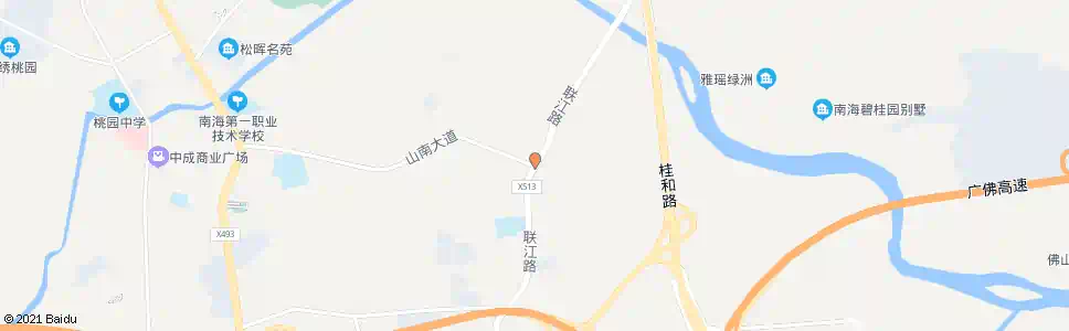 佛山山南大道路口_公交站地图_佛山公交_妙搜公交查询2025