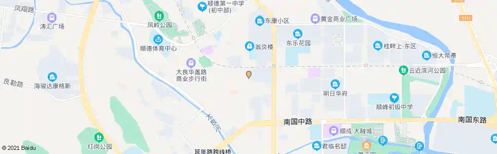 佛山东康路红英路口_公交站地图_佛山公交_妙搜公交查询2025