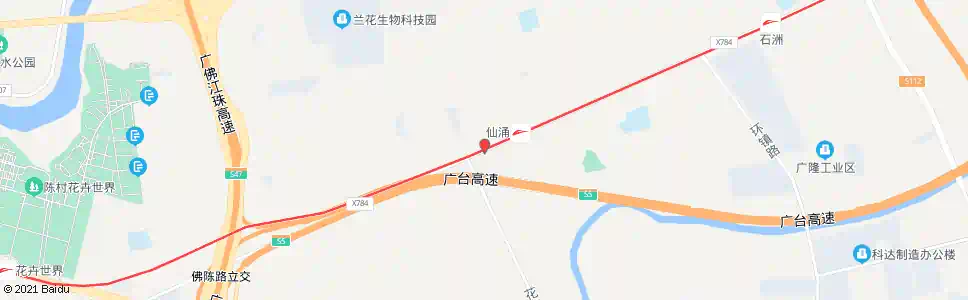 佛山花卉大道_公交站地图_佛山公交_妙搜公交查询2025