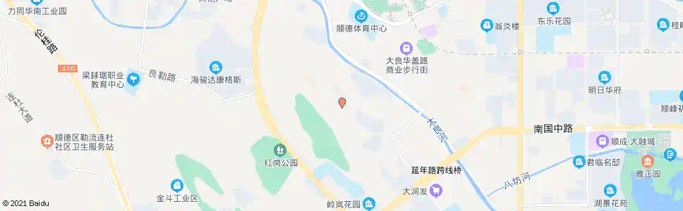 佛山红庙村_公交站地图_佛山公交_妙搜公交查询2025