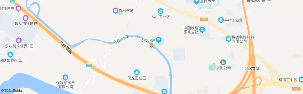 佛山现龙村_公交站地图_佛山公交_妙搜公交查询2025