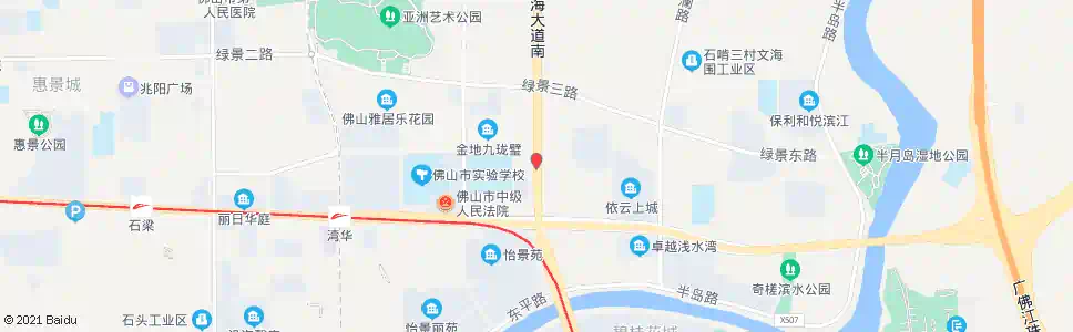佛山南海大道深华路口_公交站地图_佛山公交_妙搜公交查询2025