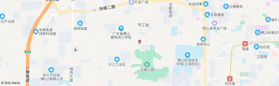 佛山大沙工业区_公交站地图_佛山公交_妙搜公交查询2025