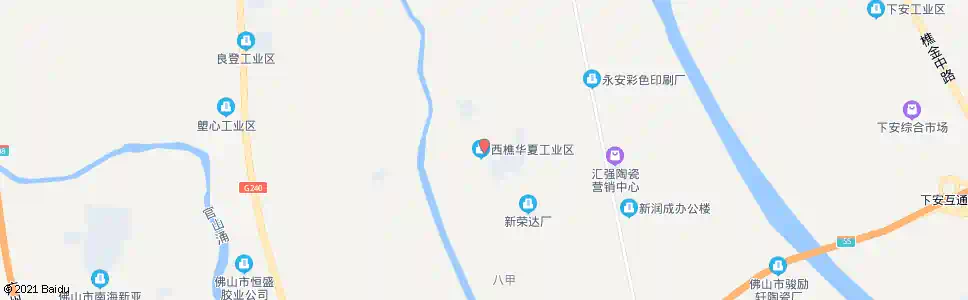佛山五甲村_公交站地图_佛山公交_妙搜公交查询2025
