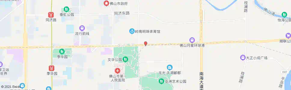 佛山季华路文华路口_公交站地图_佛山公交_妙搜公交查询2025