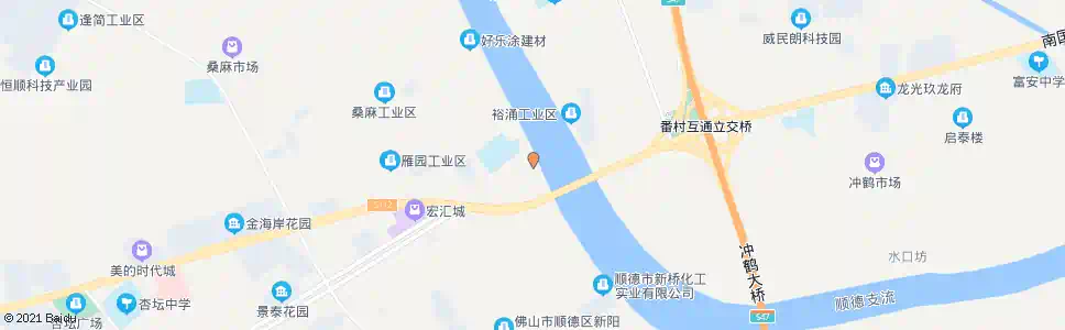 佛山新涌水闸_公交站地图_佛山公交_妙搜公交查询2025