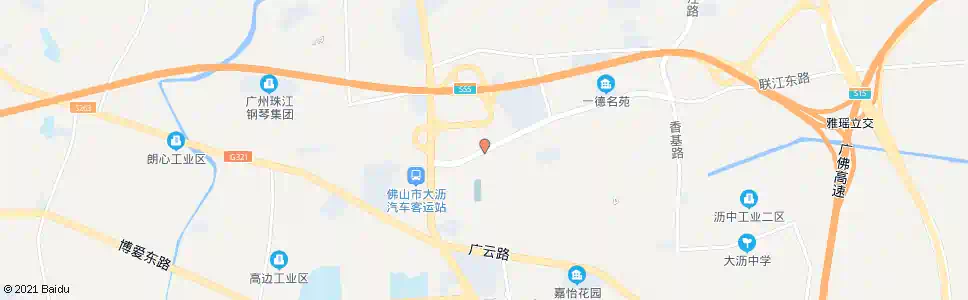 佛山沥雅路口_公交站地图_佛山公交_妙搜公交查询2025