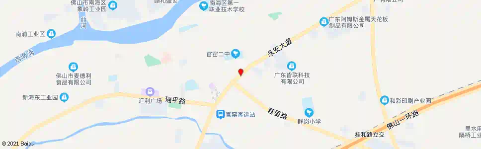 佛山永安大道东_公交站地图_佛山公交_妙搜公交查询2025