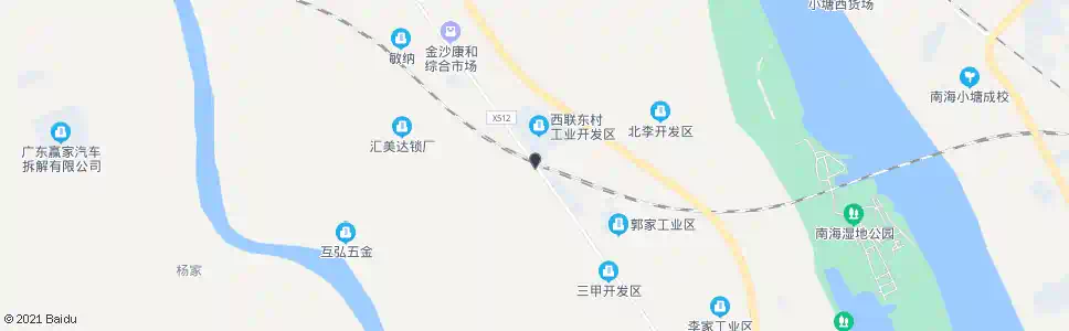 佛山三甲村_公交站地图_佛山公交_妙搜公交查询2025