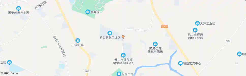 佛山龙头新联工业区_公交站地图_佛山公交_妙搜公交查询2025