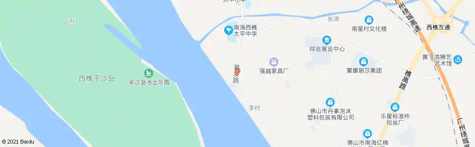佛山太平(平沙)渡口_公交站地图_佛山公交_妙搜公交查询2025