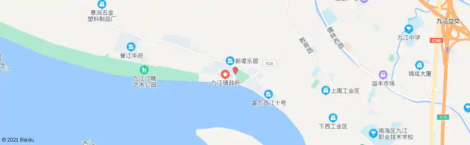 佛山九江镇政府_公交站地图_佛山公交_妙搜公交查询2025