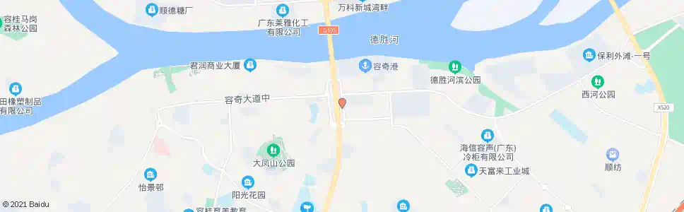 佛山容奇大桥收费站(桥东路站)_公交站地图_佛山公交_妙搜公交查询2025