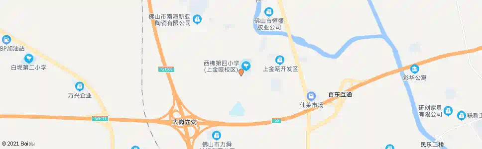 佛山沙基市场_公交站地图_佛山公交_妙搜公交查询2025