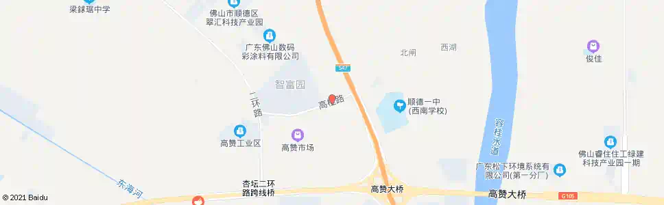 佛山高赞工业区球场_公交站地图_佛山公交_妙搜公交查询2025