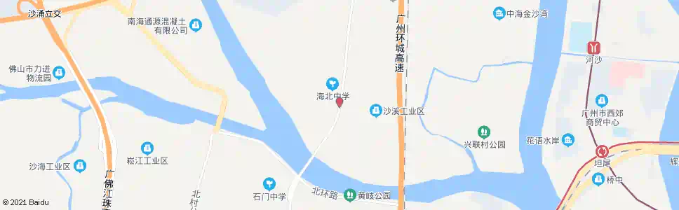 佛山沙面新城_公交站地图_佛山公交_妙搜公交查询2025