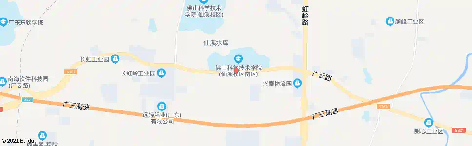佛山佛山科技学院(S263)_公交站地图_佛山公交_妙搜公交查询2025