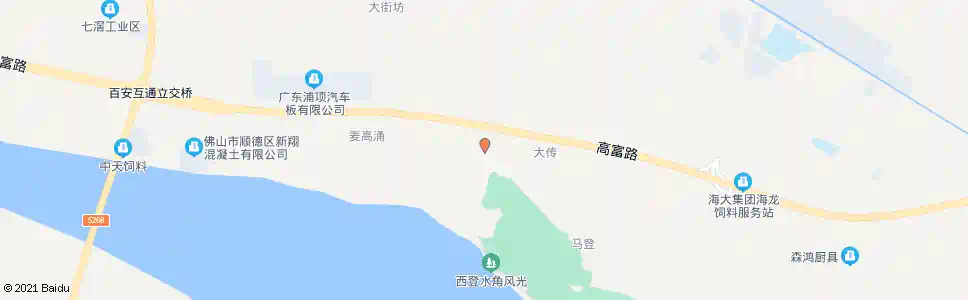 佛山西登市场_公交站地图_佛山公交_妙搜公交查询2025