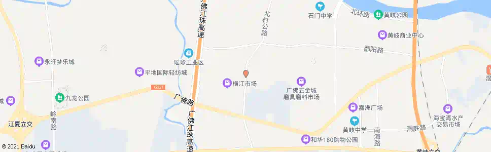 佛山北村路_公交站地图_佛山公交_妙搜公交查询2025