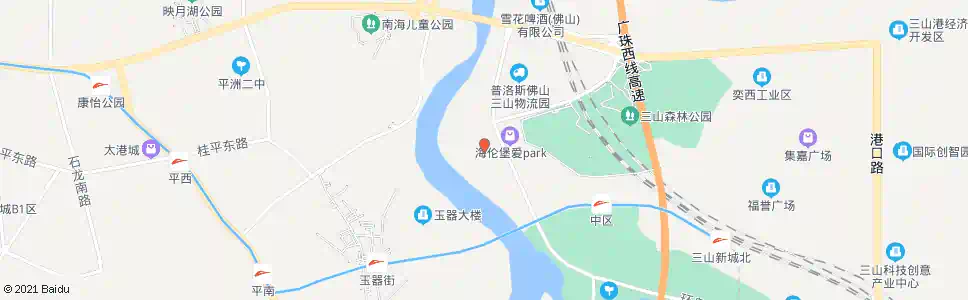 佛山基业花园_公交站地图_佛山公交_妙搜公交查询2025