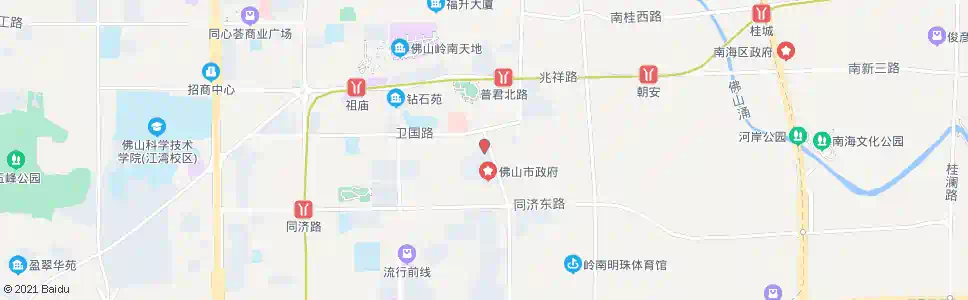 佛山区公安局_公交站地图_佛山公交_妙搜公交查询2025