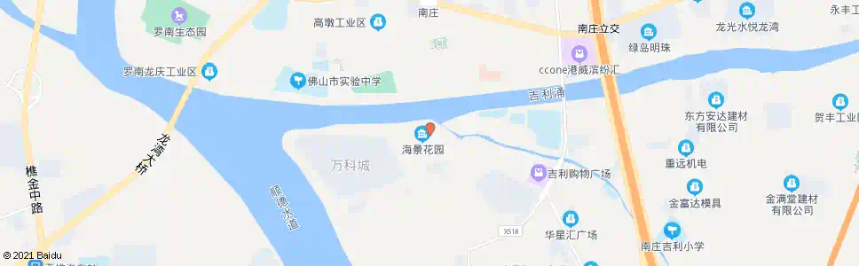 佛山海景花园_公交站地图_佛山公交_妙搜公交查询2025